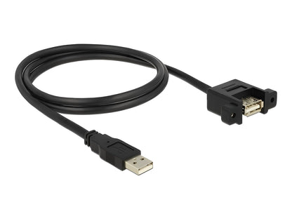כבל USB-A 2.0 לפאנל ז/נ מרחק בין הברגים 30 מ"מ - delock.israel