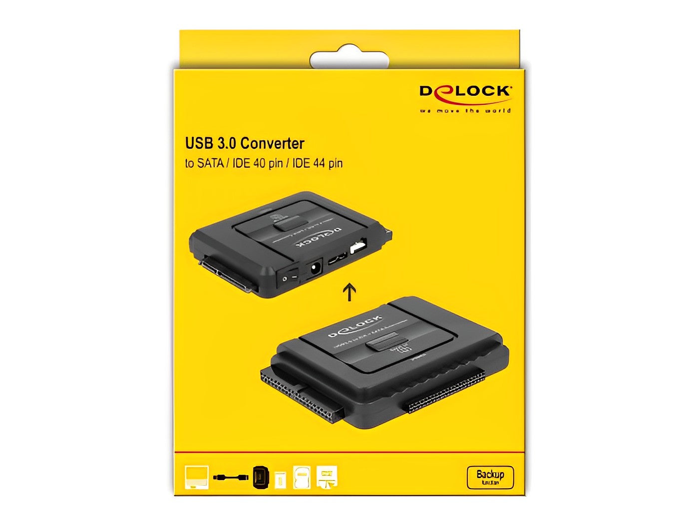 ממיר USB 3.0 לחיבור SATA 6 Gbps + IDE - delock.israel