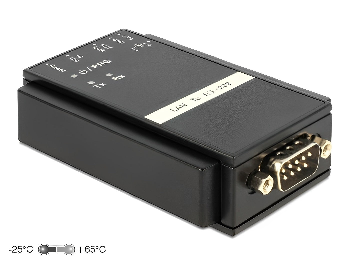 ממיר אתרנט LAN TCP/IP שקע RJ45 לתקע DB9 Serial RS-232 - delock.israel