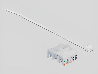 שקע קיסטון מסוכך RJ45 Cat.6A עם מתאם למסילת DIN - delock.israel