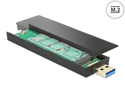מארז חיצוני USB-A 3.1 Gen2 לכונן M.2 SATA SSD - delock.israel