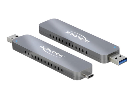 מארז חיצוני USB 3.2 Gen2 10Gbps לכונן M.2 PCIe NVMe SSD - delock.israel