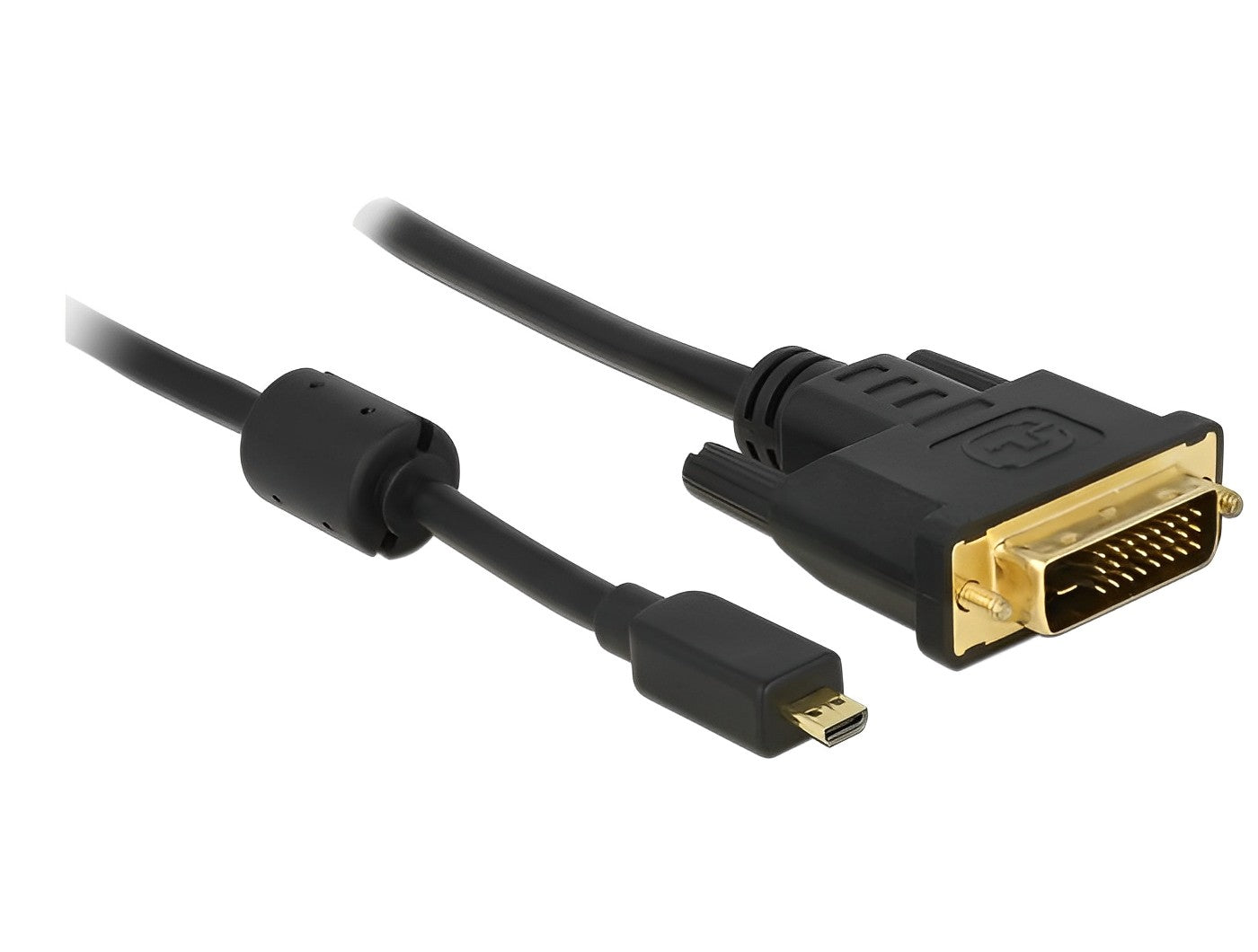 כבל תצוגה תקע מיקרו HDMI לתקע DVI 24+1 תומך 60 הרץ - delock.israel