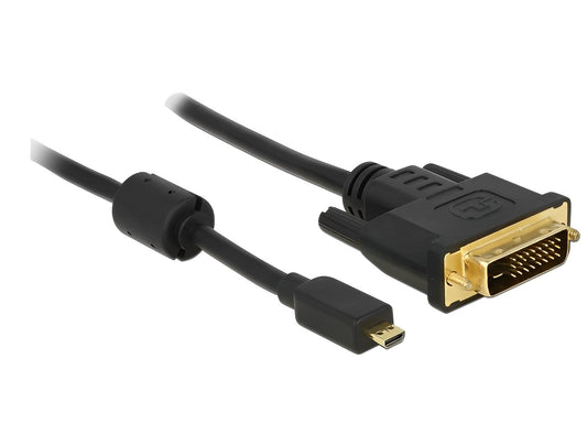 כבל תצוגה תקע מיקרו HDMI לתקע DVI 24+1 תומך 60 הרץ - delock.israel