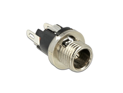 שקע DC 5.5 x 2.1 x 9.5 לפאנל - delock.israel