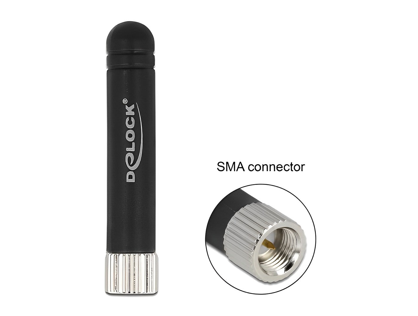 אנטנה גמישה כלל כיוונית ISM 433 MHz -0.5 dBi פנימית מחבר SMA plug - delock.israel