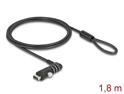 מנעול אבטחה Carbon למחשב נייד USB-A port עם נעילת קומבינציה - delock.israel