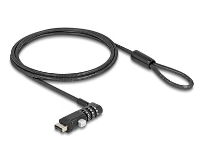 מנעול אבטחה Carbon למחשב נייד USB-A port עם נעילת קומבינציה - delock.israel