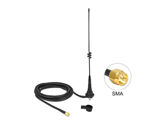 אנטנה כלל כיוונית LPWAN 868 MHz 4.5 dBi חיצונית עם תושבת קיר מחבר SMA plug - delock.israel
