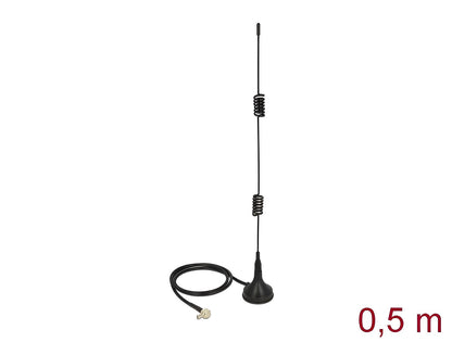 אנטנה כלל כיוונית LTE 2 - 3 dBi חיצונית עם בסיס מגנטי מחבר TS-9 plug - delock.israel