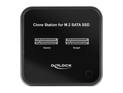 תחנת עגינה USB-C 3.2 Gen 2 עבור 2 כונני M.2 SATA SSD עם פונקציית שכפול דיסקים - delock.israel