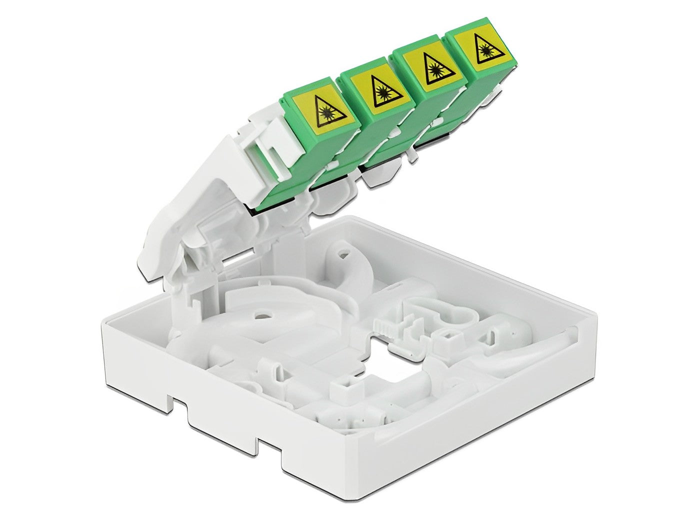 קופסא FTTH DIN Rail לחיבור 4 סיבים אופטיים - delock.israel