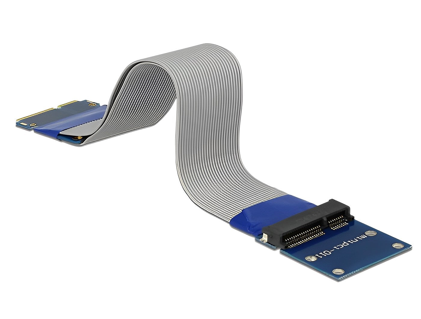 כרטיס הרחבה רייזר מאריך Mini PCIe / mSATA זכר לסלוט Mini PCIe / mSATA על כבל 13 ס"מ - delock.israel