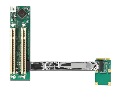 כרטיס הרחבה רייזר מסלוט Mini PCIe ל- 2 x סלוטים PCI 32-Bit על כבל 13 ס"מ - delock.israel