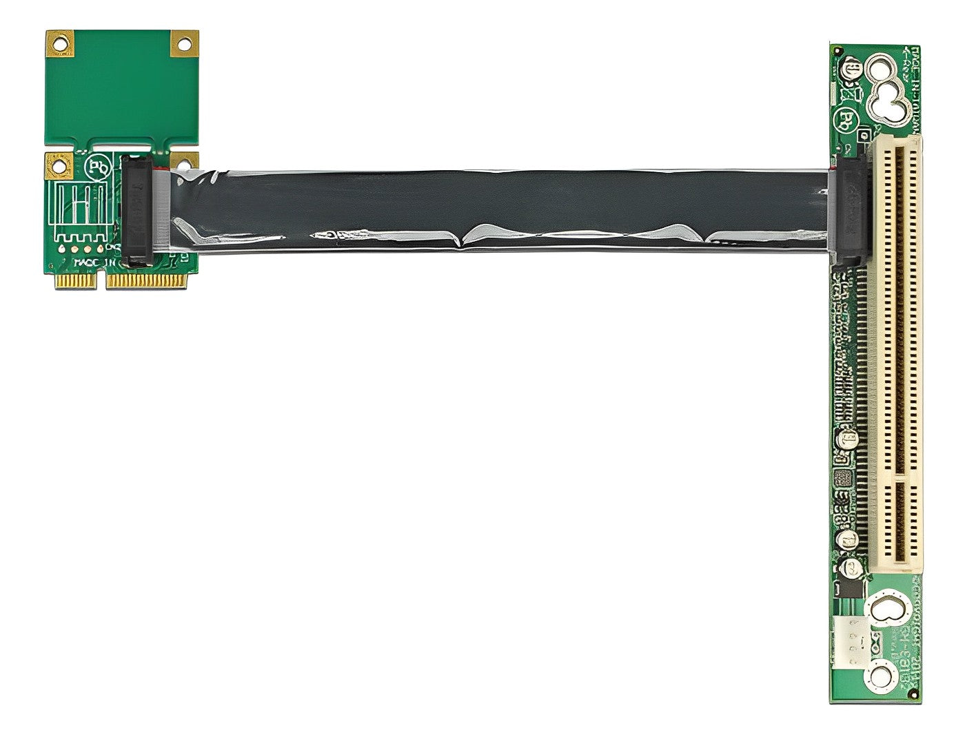 כרטיס הרחבה רייזר מסלוט Mini PCIe לסלוט PCI 32-Bit על כבל 13 ס"מ - delock.israel