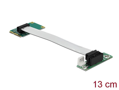 כרטיס הרחבה רייזר מסלוט Mini PCIe לסלוט PCIe x1 על כבל 13 ס"מ - delock.israel