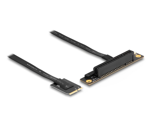 כרטיס הרחבה רייזר מסלוט M.2 NVMe לסלוט PCIe x8 על כבל 20 ס"מ - delock.israel