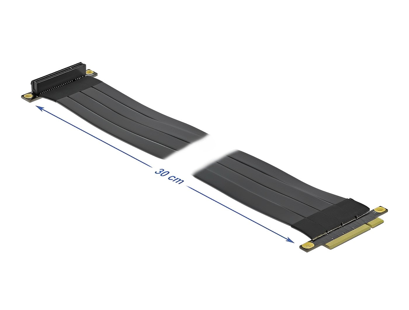 כרטיס הרחבה רייזר מאריך PCIe x8 זכר לסלוט PCIe x8 בזווית 90° - delock.israel