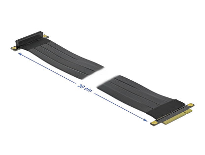 כרטיס הרחבה רייזר מאריך PCIe x8 זכר לסלוט PCIe x8 בזווית 90° - delock.israel
