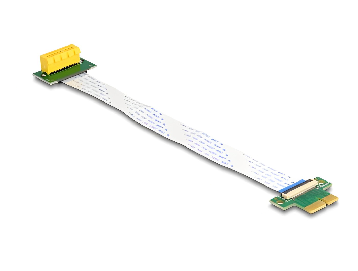 כרטיס הרחבה רייזר מאריך PCIe x1 זכר לסלוט PCIe x1 בזווית 90° - delock.israel