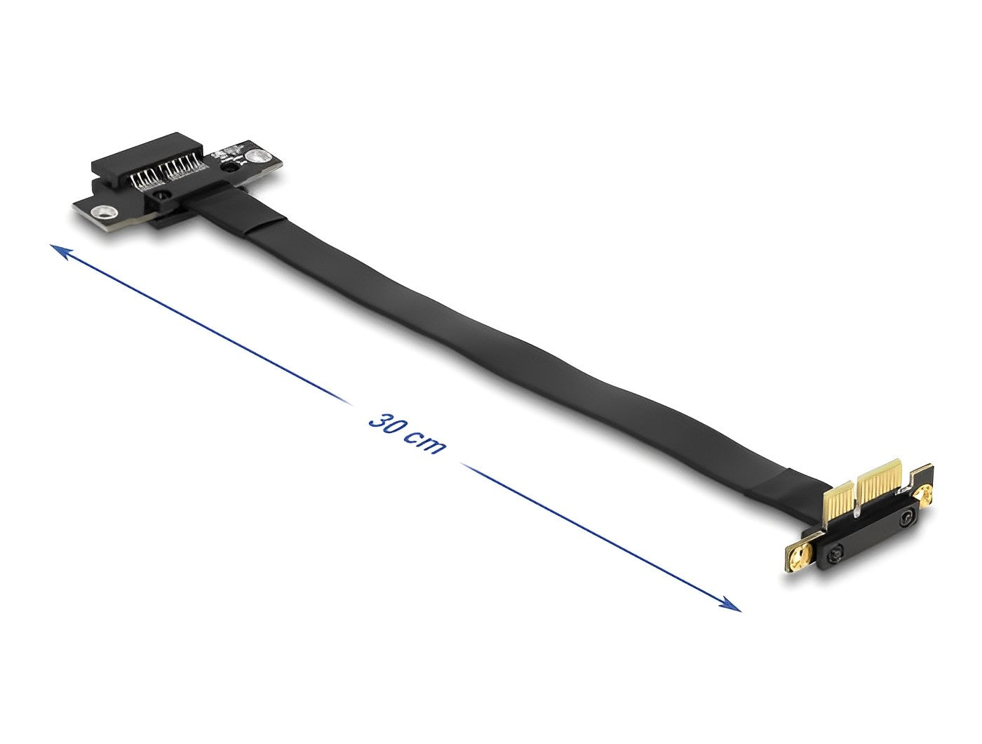 כרטיס הרחבה רייזר מאריך PCIe x1 זכר בזווית 90° לסלוט PCIe x1 - delock.israel