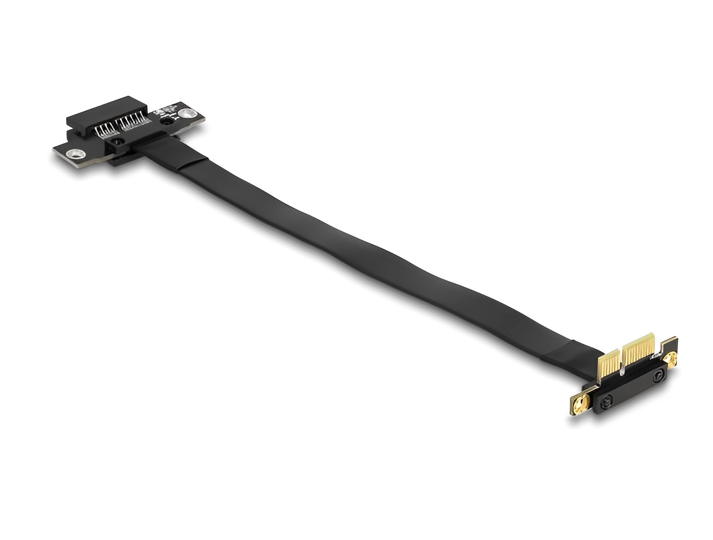 כרטיס הרחבה רייזר מאריך PCIe x1 זכר בזווית 90° לסלוט PCIe x1 - delock.israel