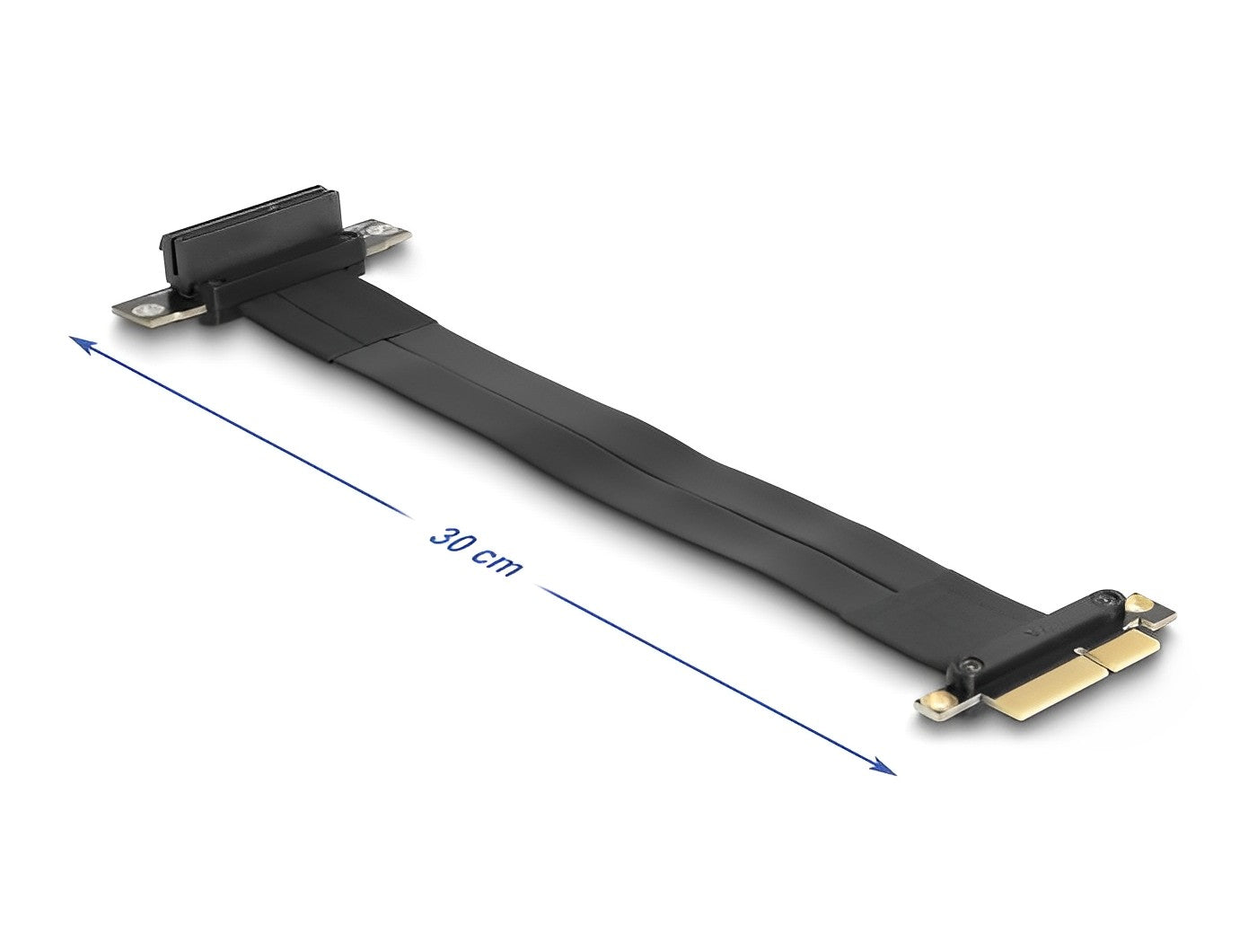 כרטיס הרחבה רייזר מאריך PCIe x4 זכר לסלוט PCIe x4 בזווית 90° - delock.israel