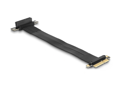 כרטיס הרחבה רייזר מאריך PCIe x4 זכר לסלוט PCIe x4 בזווית 90° - delock.israel