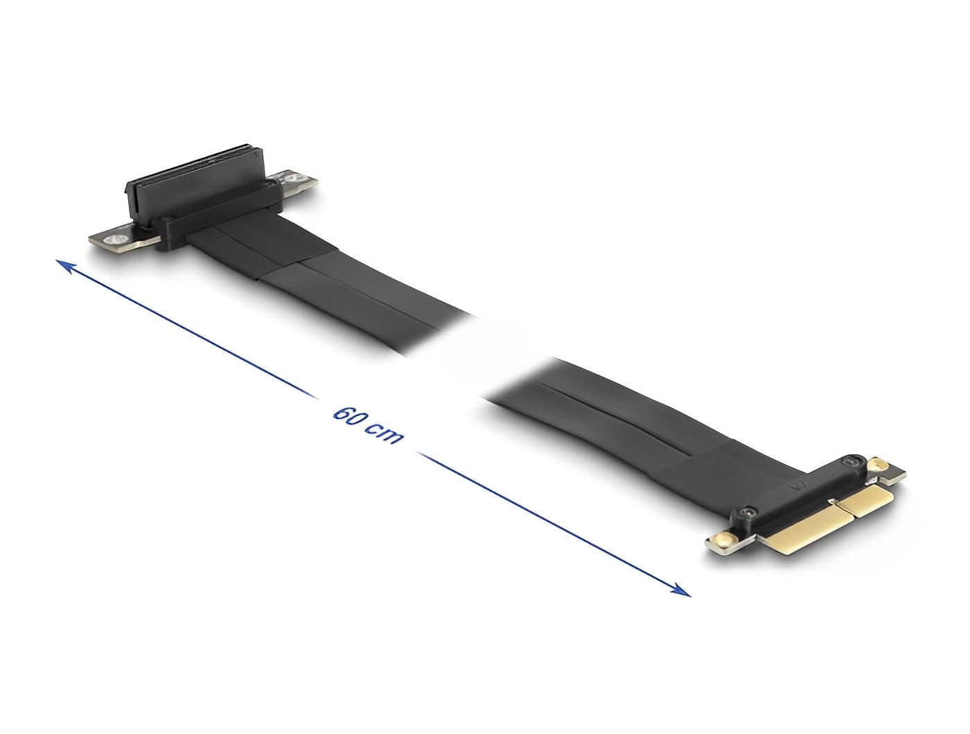 כרטיס הרחבה רייזר מאריך PCIe x4 זכר לסלוט PCIe x4 בזווית 90° - delock.israel