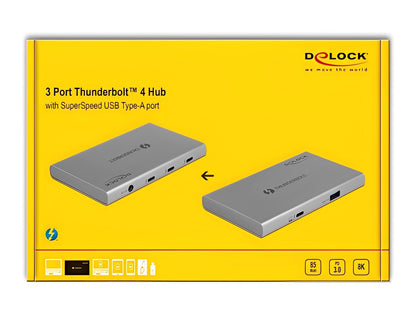 מפצל מקצועי USB-C 40Gbps Thunderbolt™4 8K PD 85Watt - delock.israel