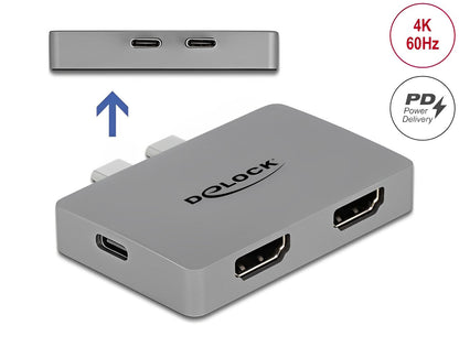מתאם Thunderbolt™3 עבור MacBook לחיבור 2 מסכים HDMI 4K בו זמנית - delock.israel