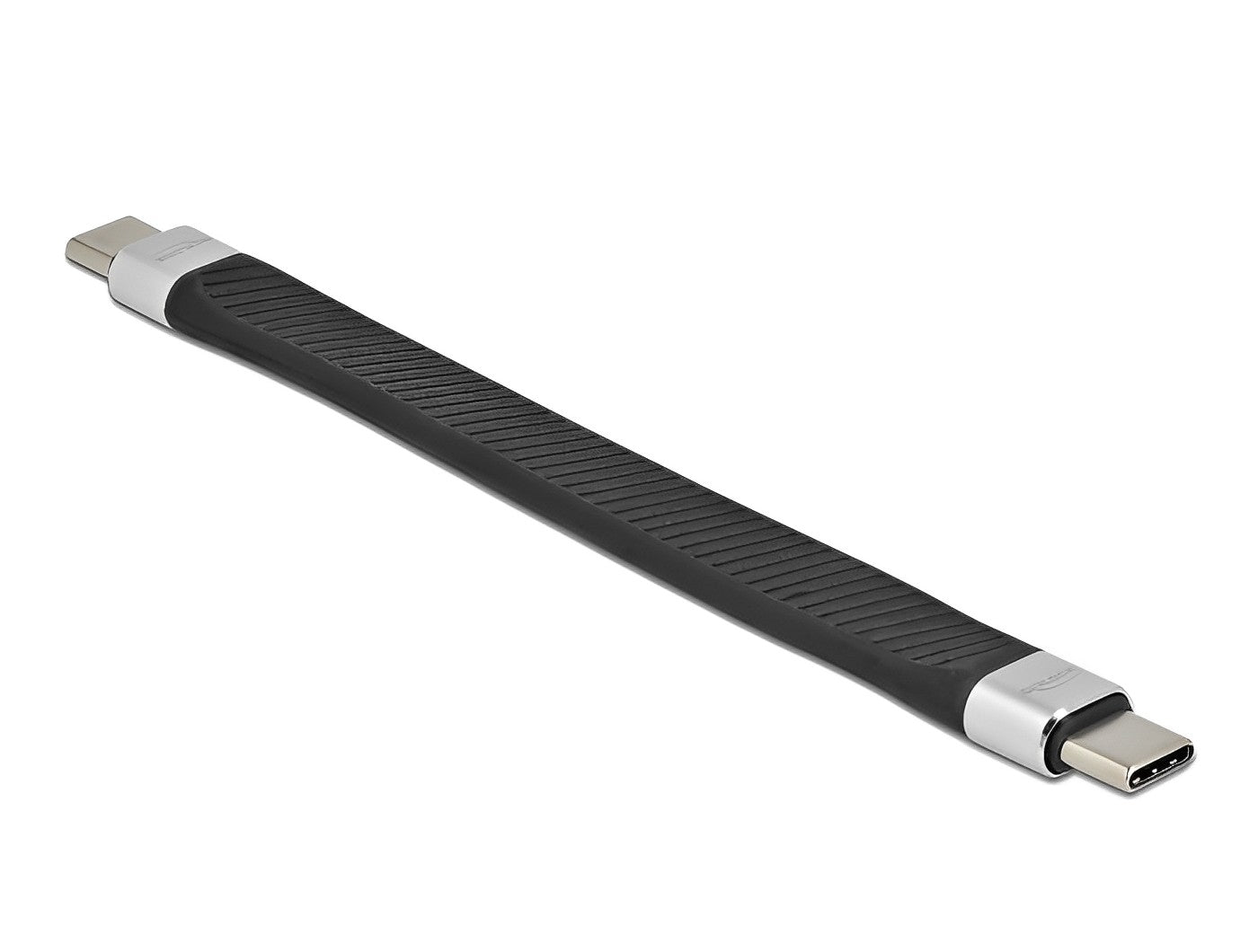 כבל USB-C 3.2 Gen 2 FPC שטוח ז/ז PD 5A E-Marker אורך 13 ס"מ - delock.israel