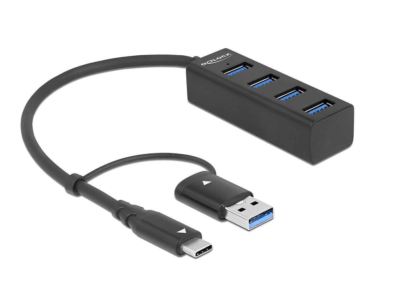 מפצל USB 3.2 Gen 1 5Gbps עם 4 פורט USB-A - delock.israel