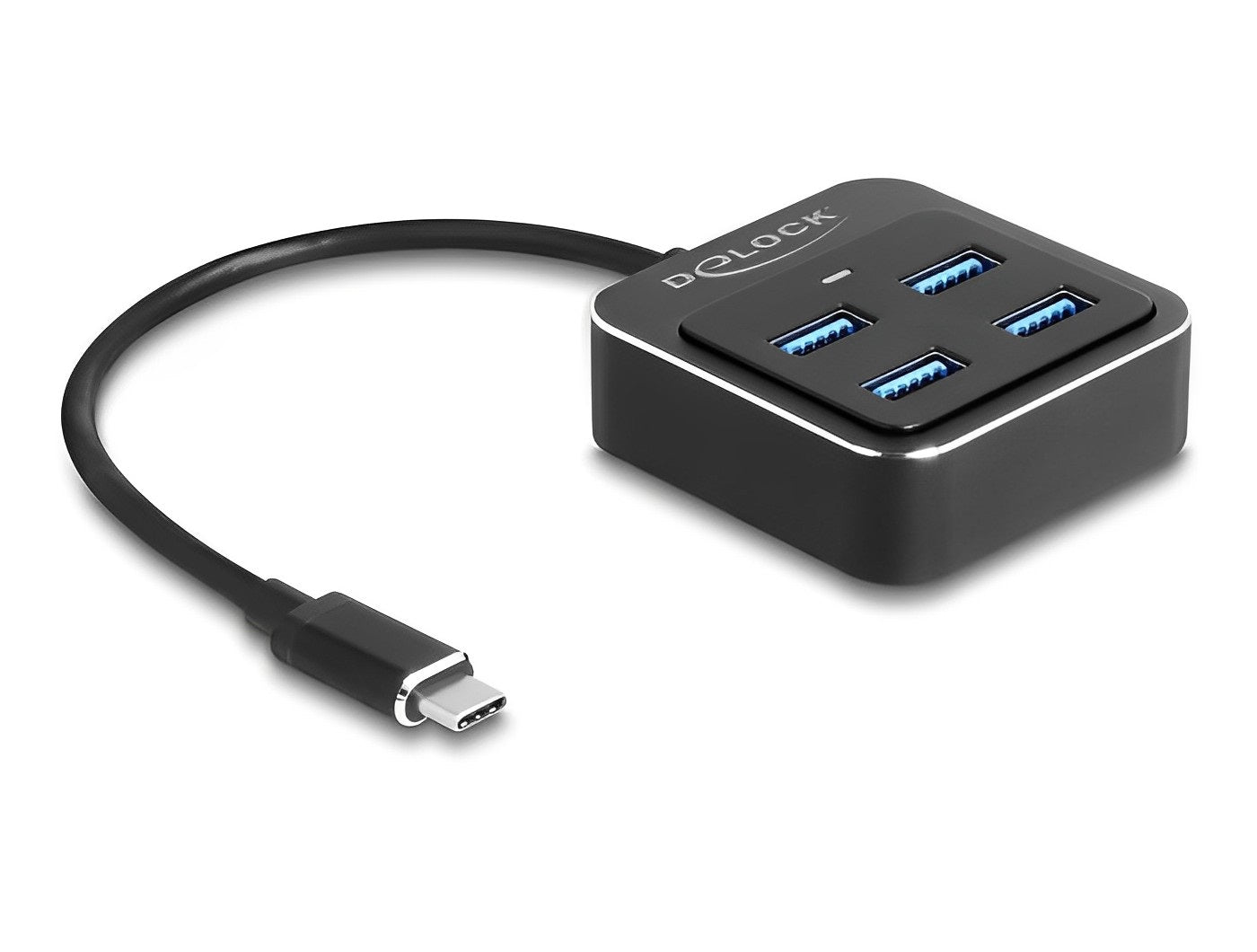 מפצל USB-C 3.2 Gen 2 10Gbps עם 4 יציאות USB-A - delock.israel
