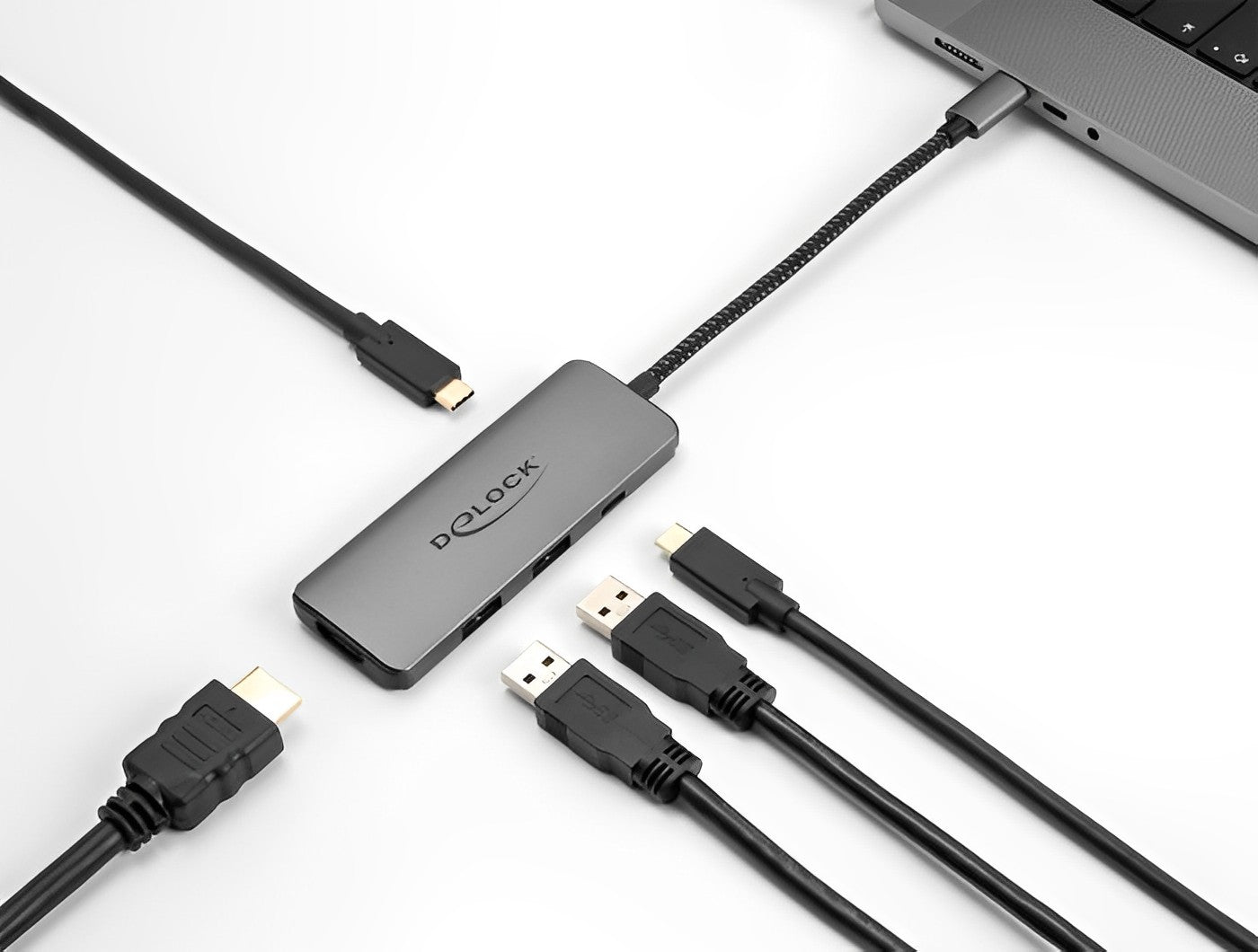 תחנת עגינה USB-C למחשב נייד עם חיבור למסכך HDMI 8K - delock.israel