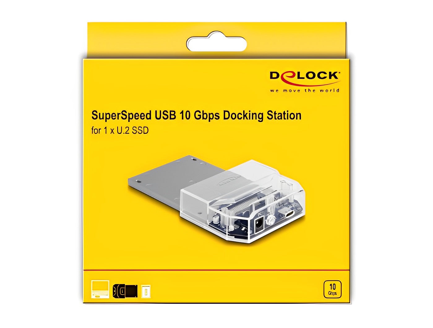 תחנת עגינה USB-C 3.2 Gen 2 עבור כונן U.2 SSD - delock.israel
