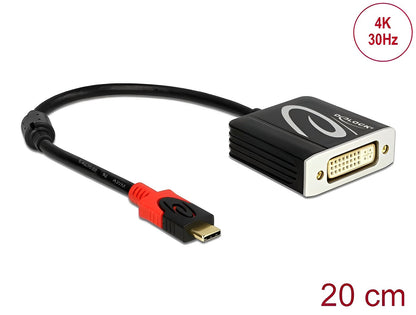 מתאם תצוגה USB-C לחיבור מסך DVI 4K תומך 30 הרץ - delock.israel