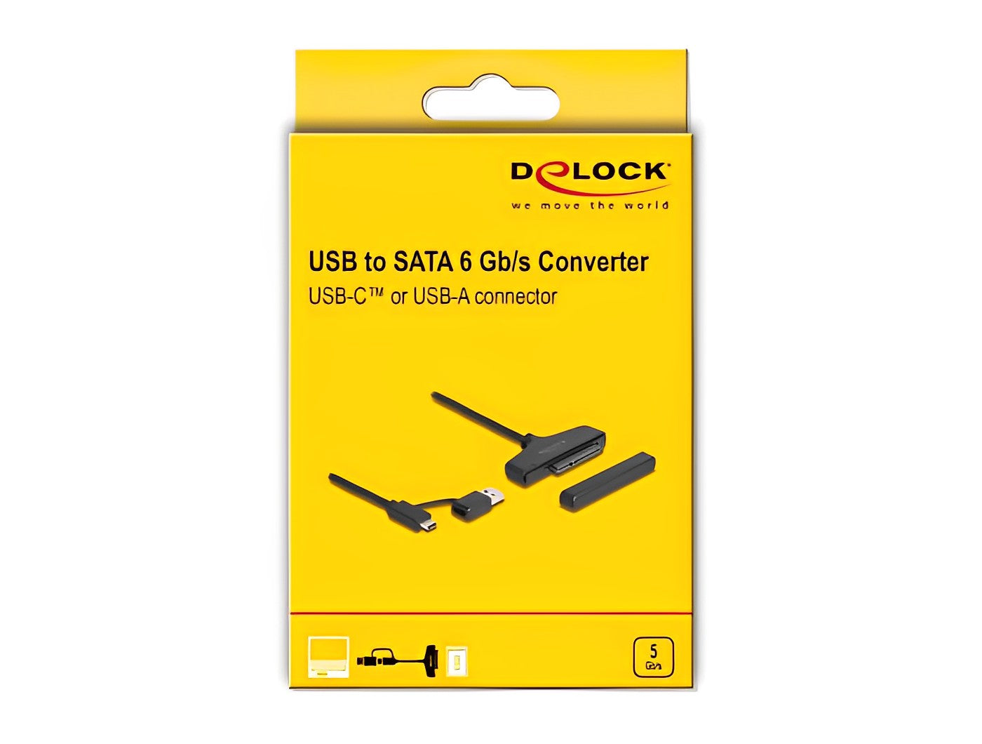 ממיר USB 3.2 Gen 1 לחיבור SATA 6 Gbps - delock.israel