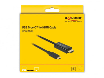 כבל תצוגה תקע USB-C לתקע HDMI 4K תומך 30 הרץ - delock.israel