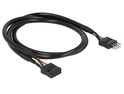 כבל מאריך USB 2.0 מחבר 10 פין ז/נ - delock.israel