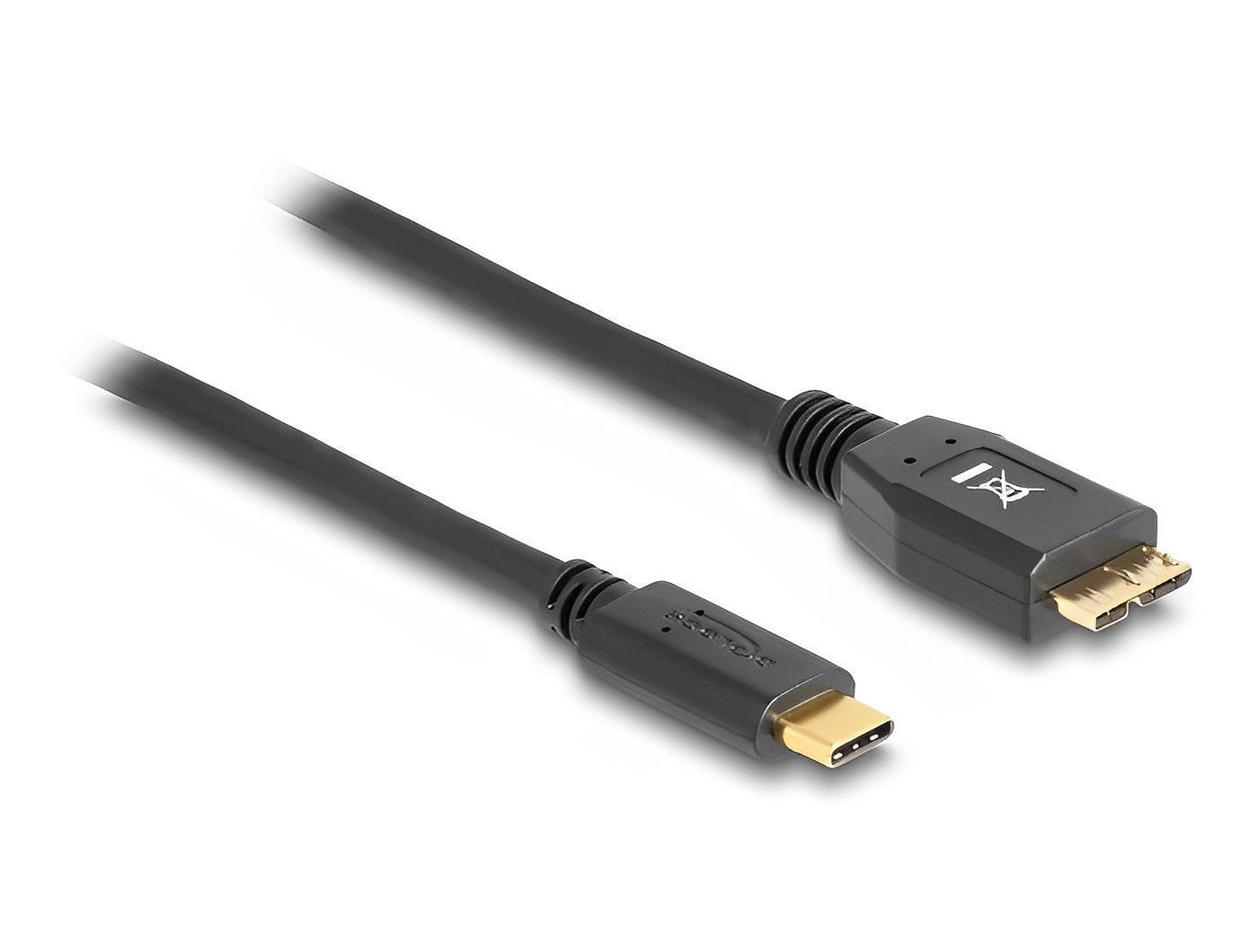 כבל USB 3.1 Gen 2 10Gbps תקע USB-C לתקע USB Micro-B תומך PD 3A - delock.israel