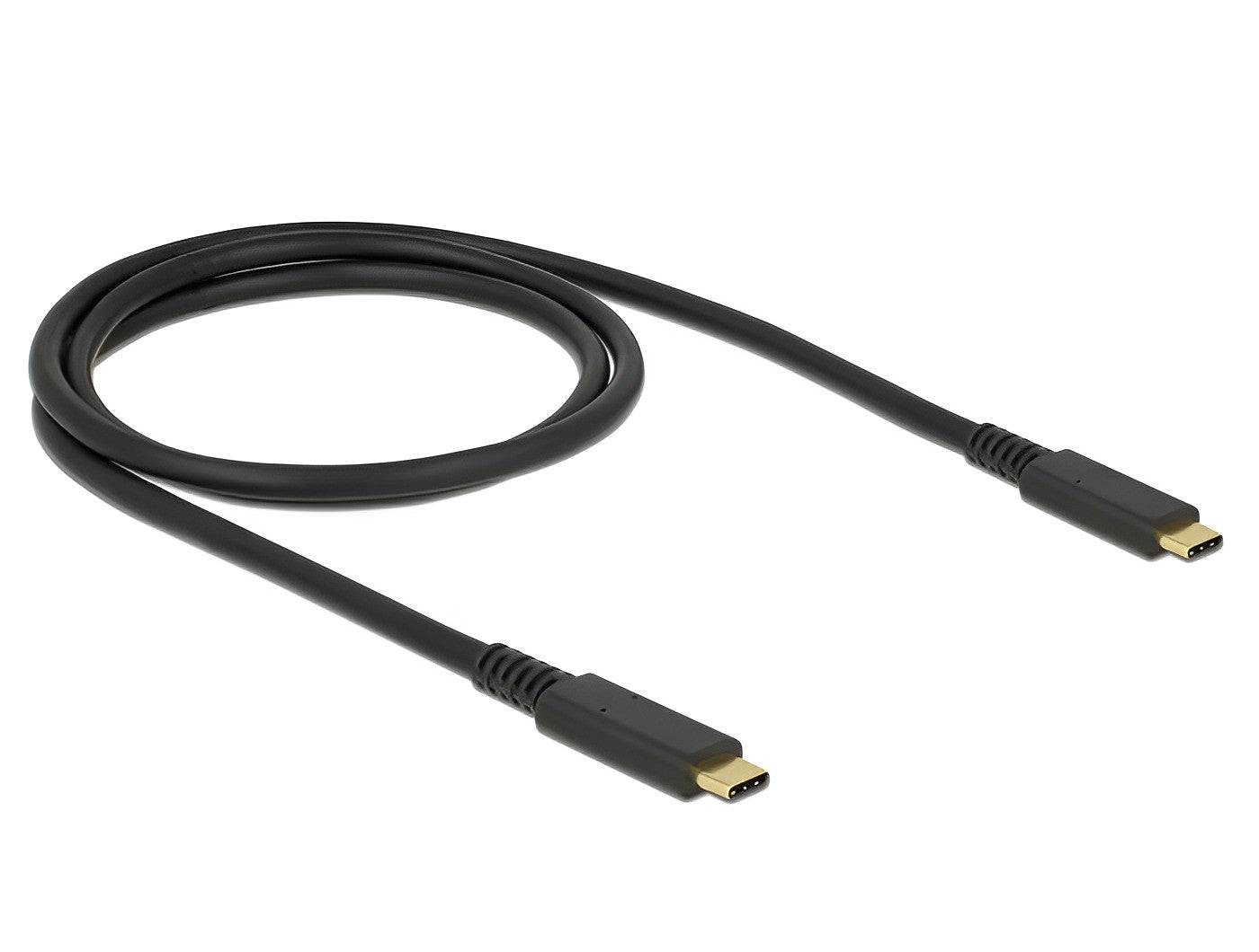 כבל קואקסיאלי USB-C 3.1 Gen 2 10Gbps ז/ז PD 3A E-Marker אורך 1 מטר - delock.israel