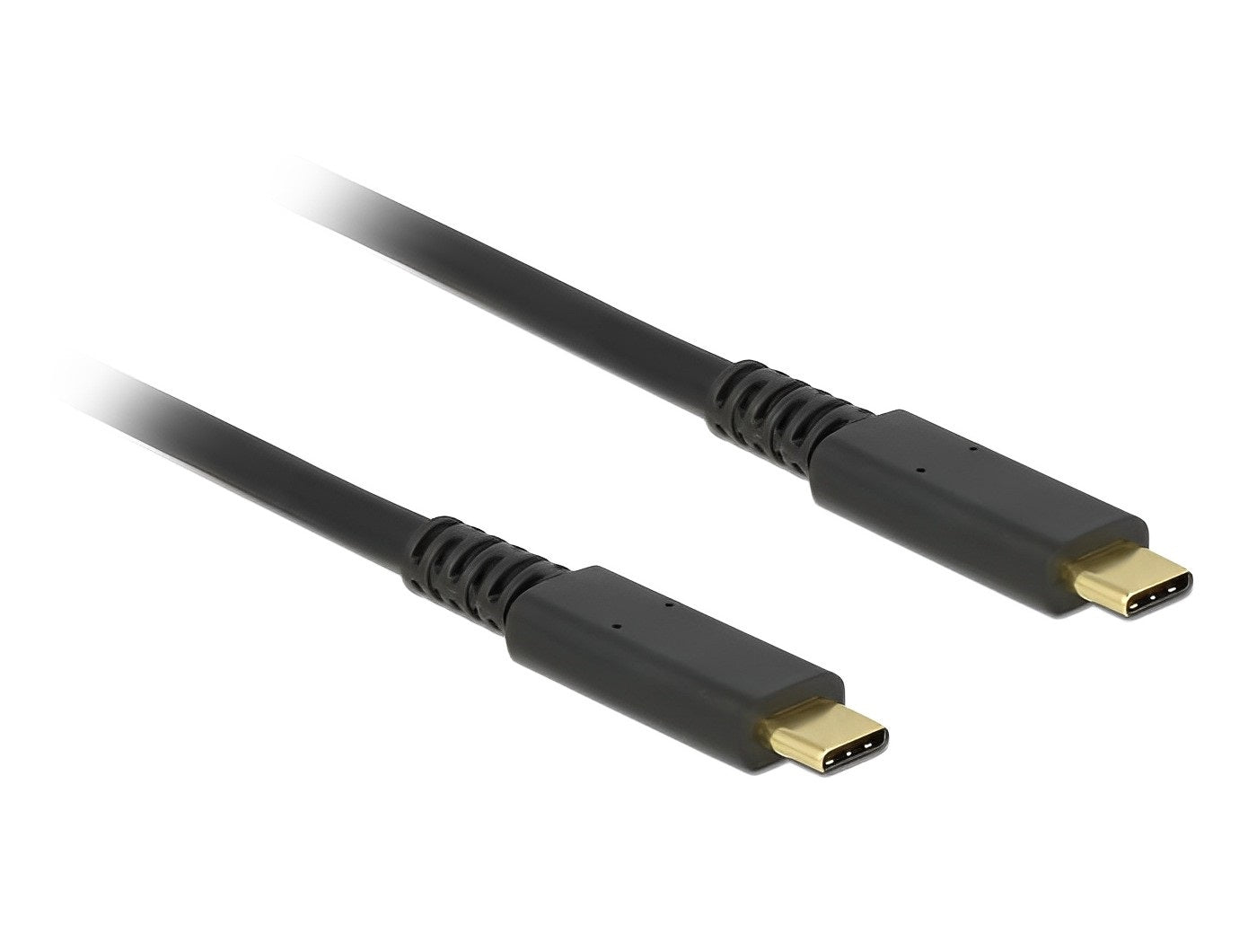 כבל קואקסיאלי USB-C 3.1 Gen 2 10Gbps ז/ז PD 3A E-Marker אורך 1 מטר - delock.israel