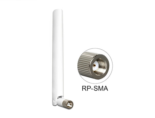 אנטנה כלל כיוונית WLAN 802.11 ac/a/b/g/n 2 - 5 dBi פנימית מחבר RP-SMA plug - delock.israel