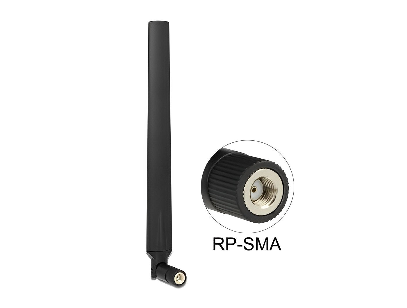 אנטנה כלל כיוונית WLAN 802.11 ac/a/h/b/g/n 5 - 7 dBi פנימית מחבר RP-SMA plug - delock.israel