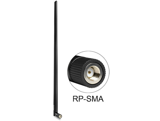 אנטנה כלל כיוונית WLAN 802.11 b/g/n 9 dBi פנימית מחבר RP-SMA plug - delock.israel
