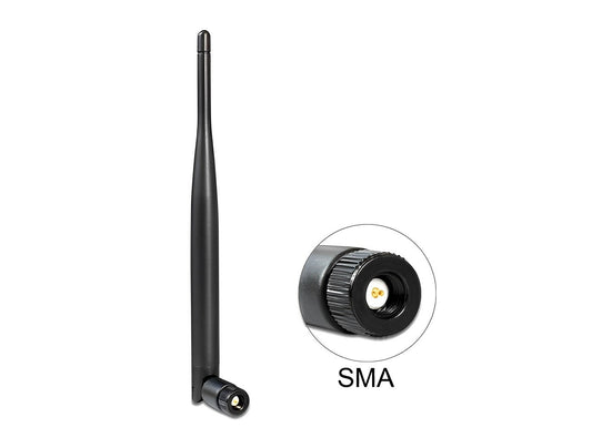 אנטנה כלל כיוונית WLAN 802.11 ac/a/b/g/n 4 - 5 dBi פנימית מחבר SMA plug - delock.israel